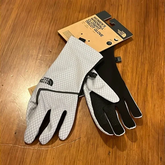 The North Face WindWall CloseFit Tricot Gloves grey new Women’s Size Medium - Picture 2 of 13